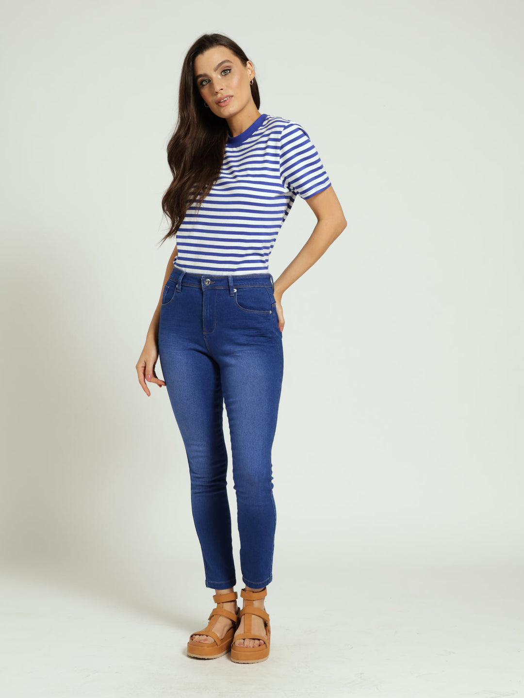 Push-Up Skinny Denim Jean - Periwinkle