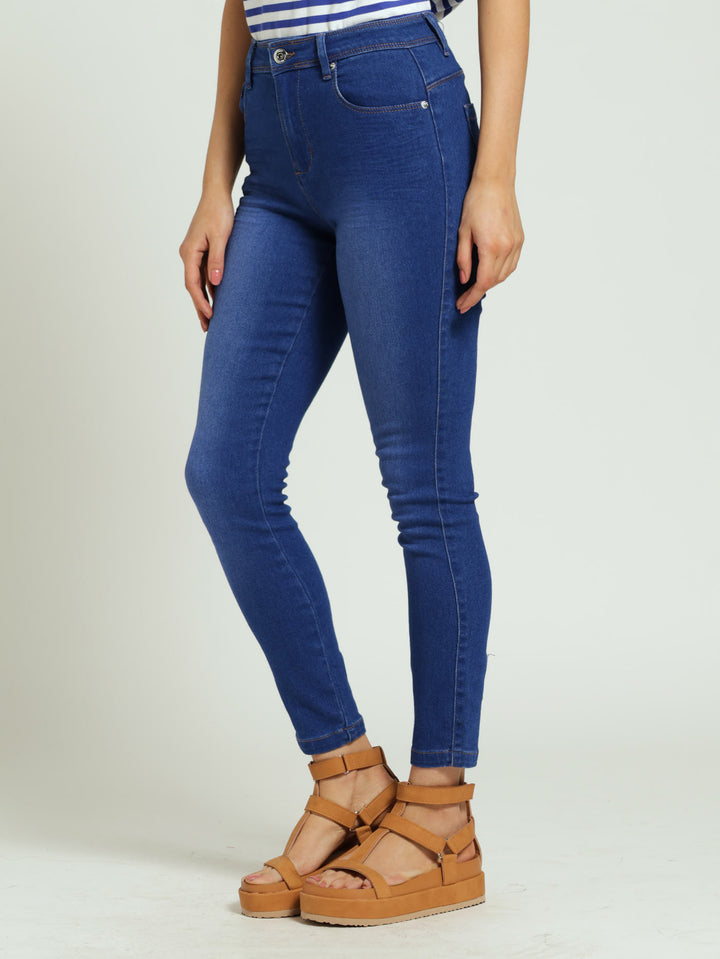 Push-Up Skinny Denim Jean - Periwinkle