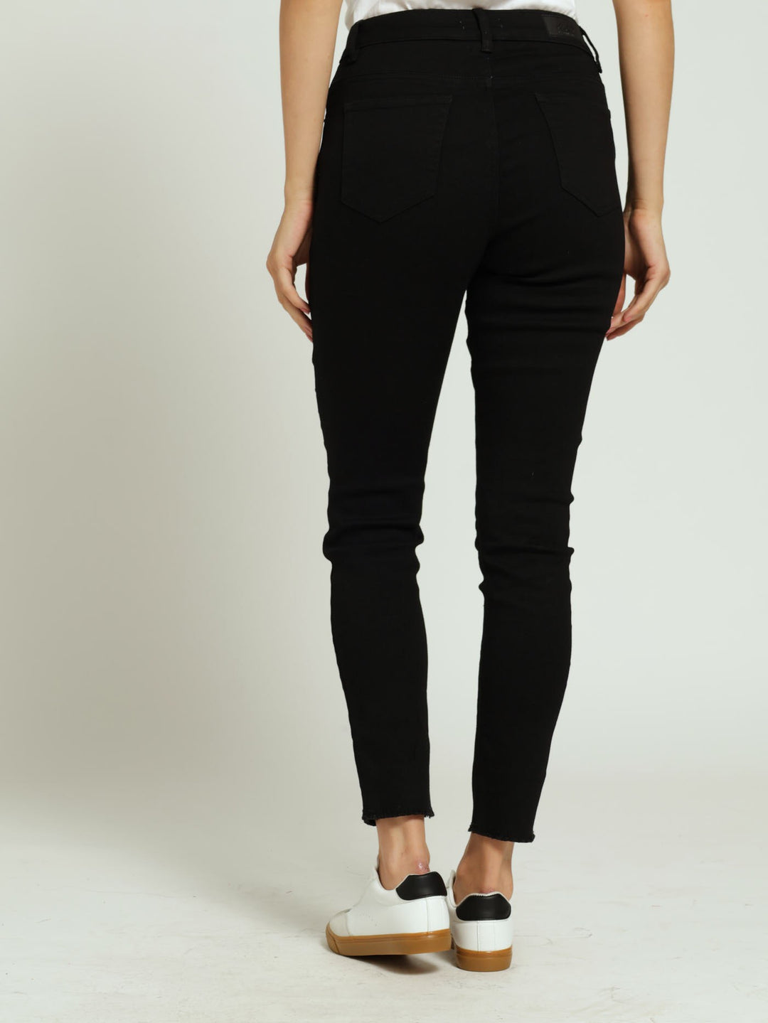 Anklegrazer Skinny Denim Jean - Black