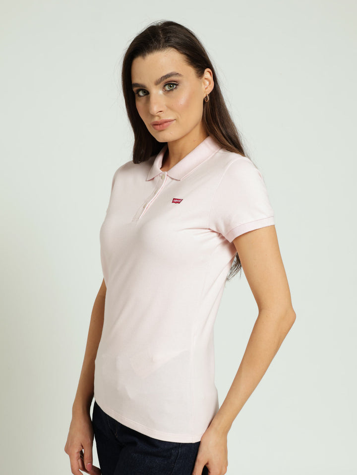 Polo Top - Dusty Pink