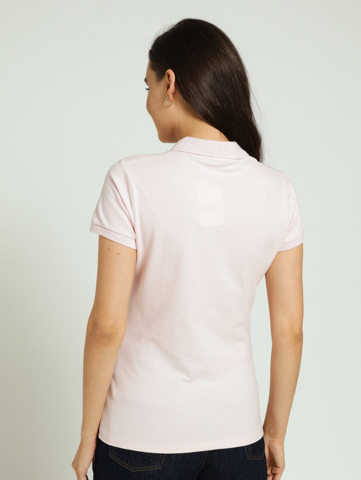 Polo Top - Dusty Pink