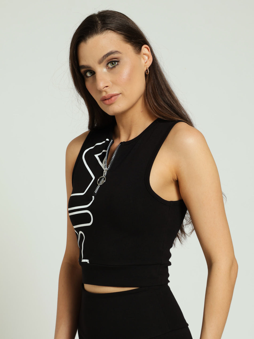 Chloe Vest Top - Black