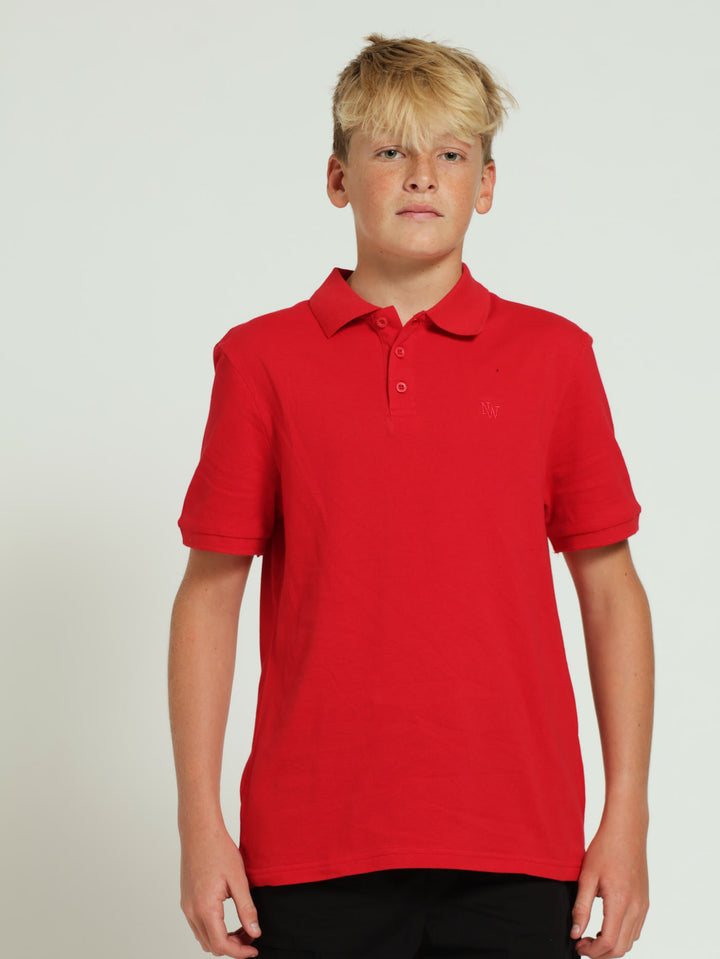 Boys Basic Golfer - Red