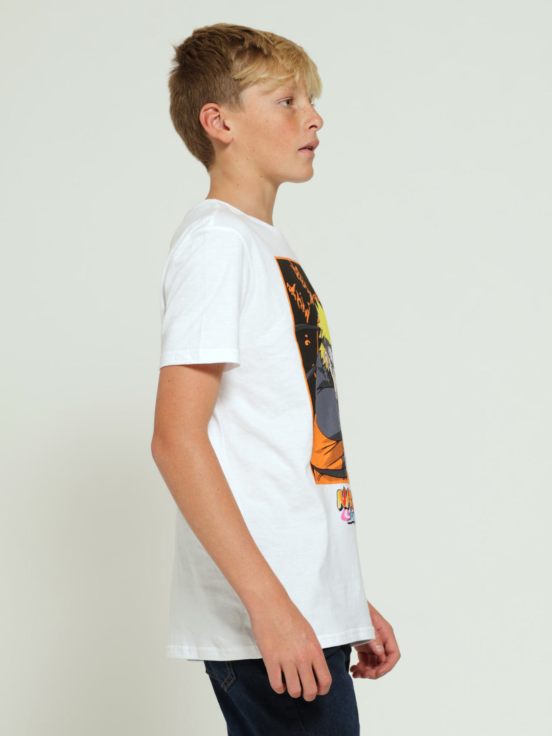 Boys Naruto Top - White