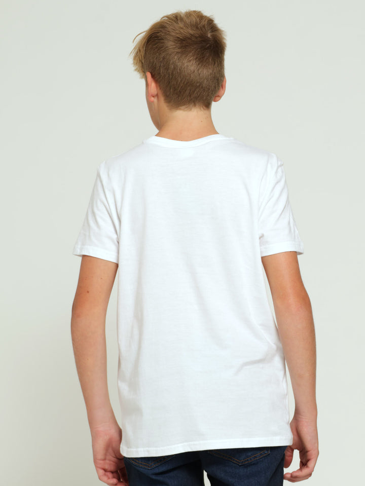 Boys Naruto Top - White