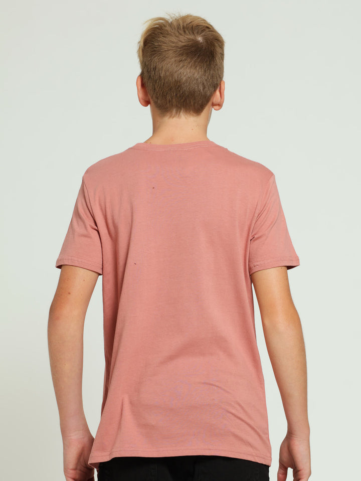 Boys Game Print Tee - Pink