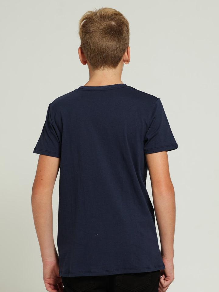 Boys Basket Ball Tee - Navy