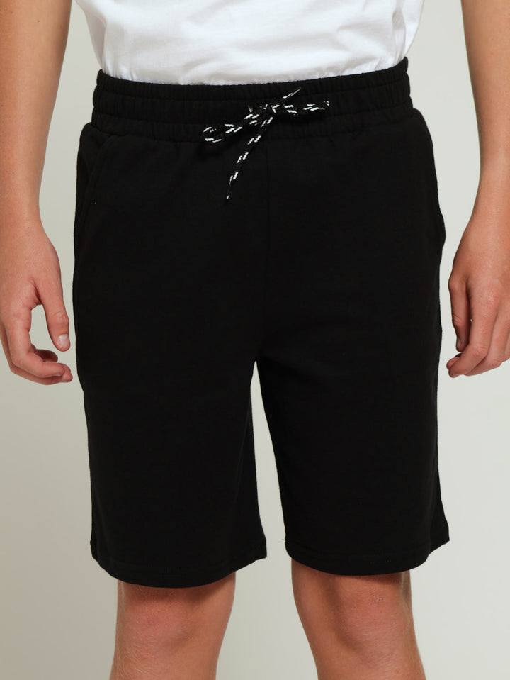 Boys Fleece Shorts - Black