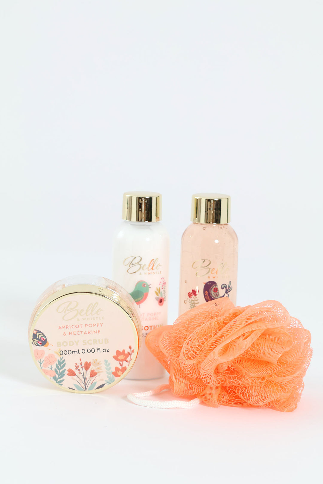 Belle & Whistle Apricot Poppy & nectarine Gift Set