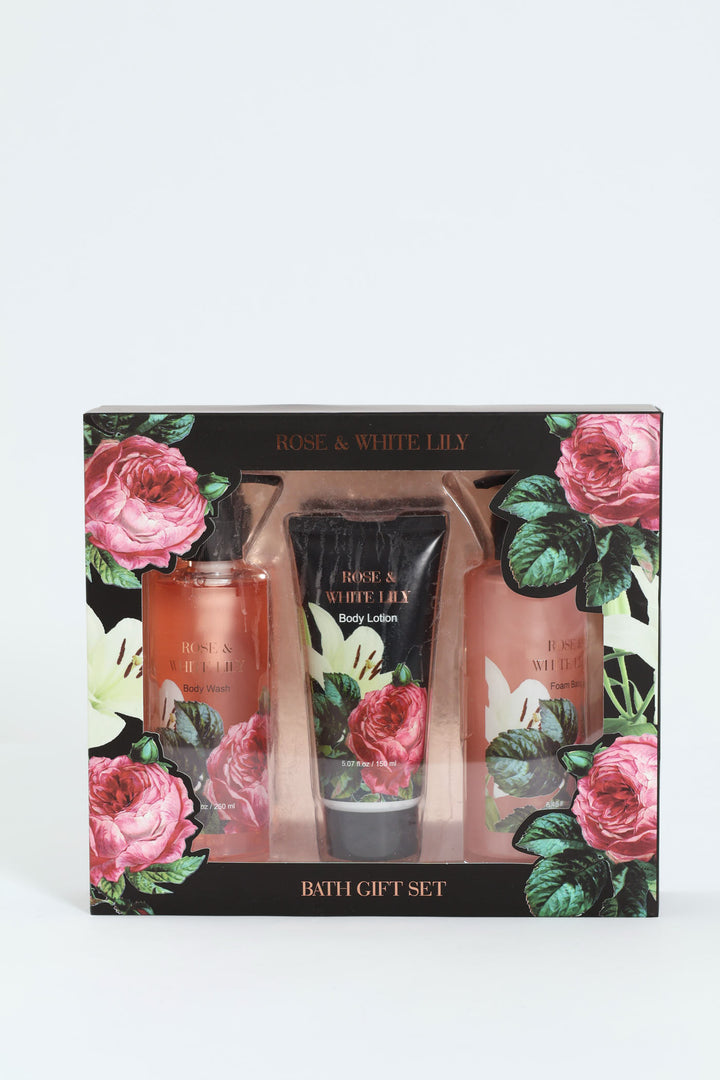 Rose & White Lily Set