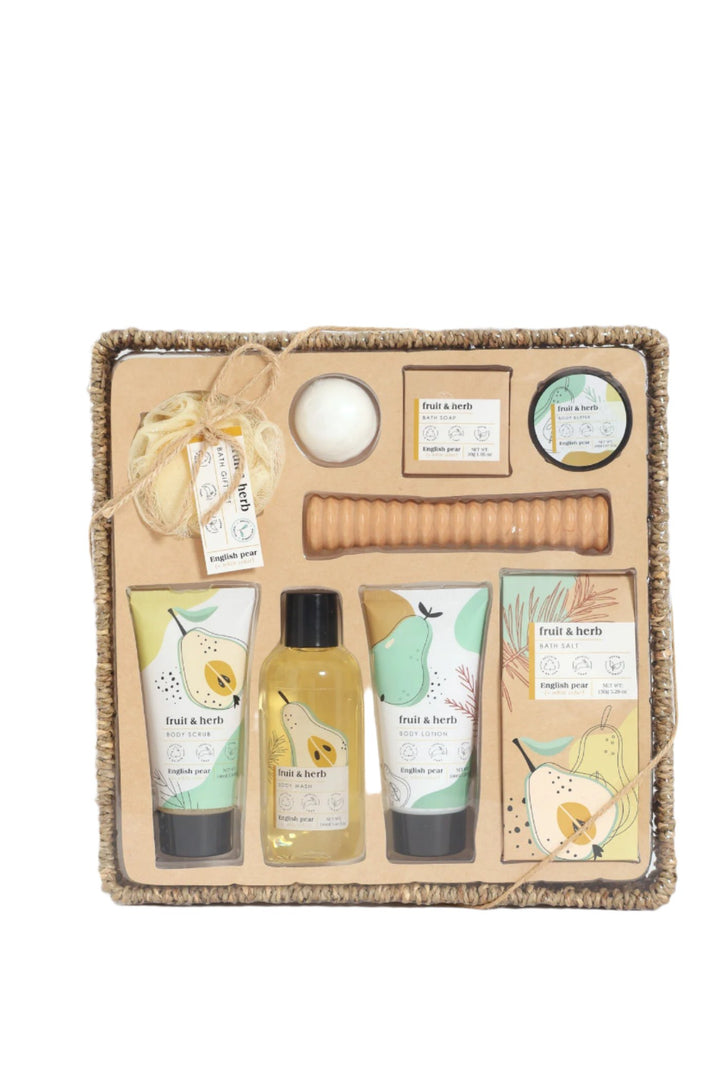 Fruit & Herb Basket Bath Gift Set