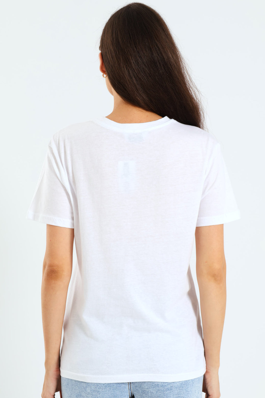 Floral Let Us Live Foil Tee - White