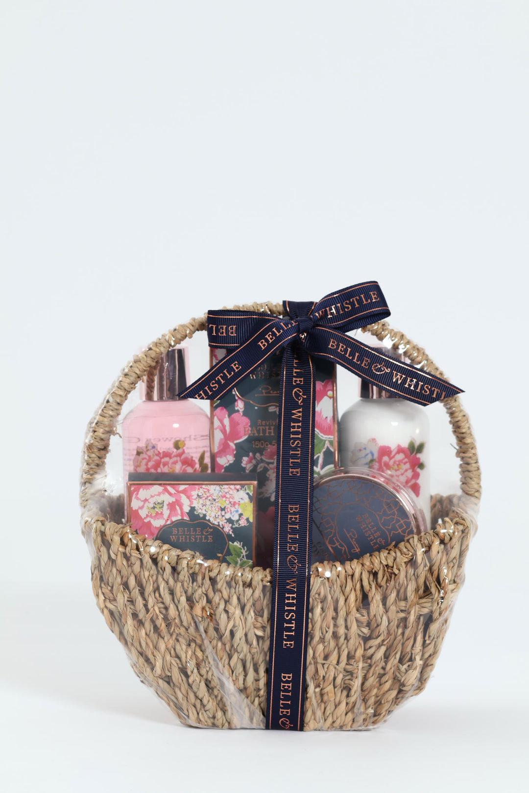 Belle & Whistle Peony Blue Basket Gift Set