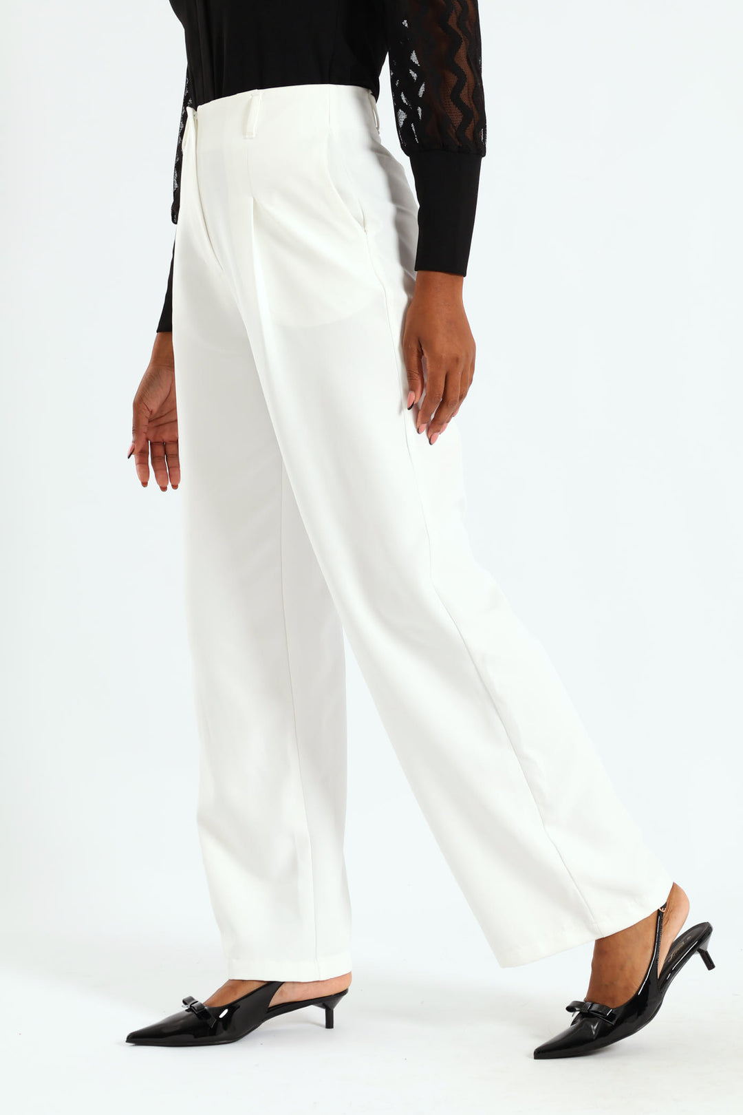 Paddle Straight Leg Pant - White