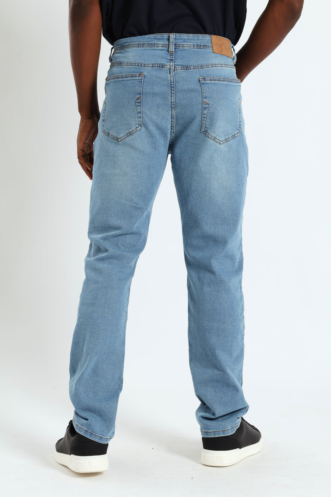 Slim Leg Jeans - Mid Denim