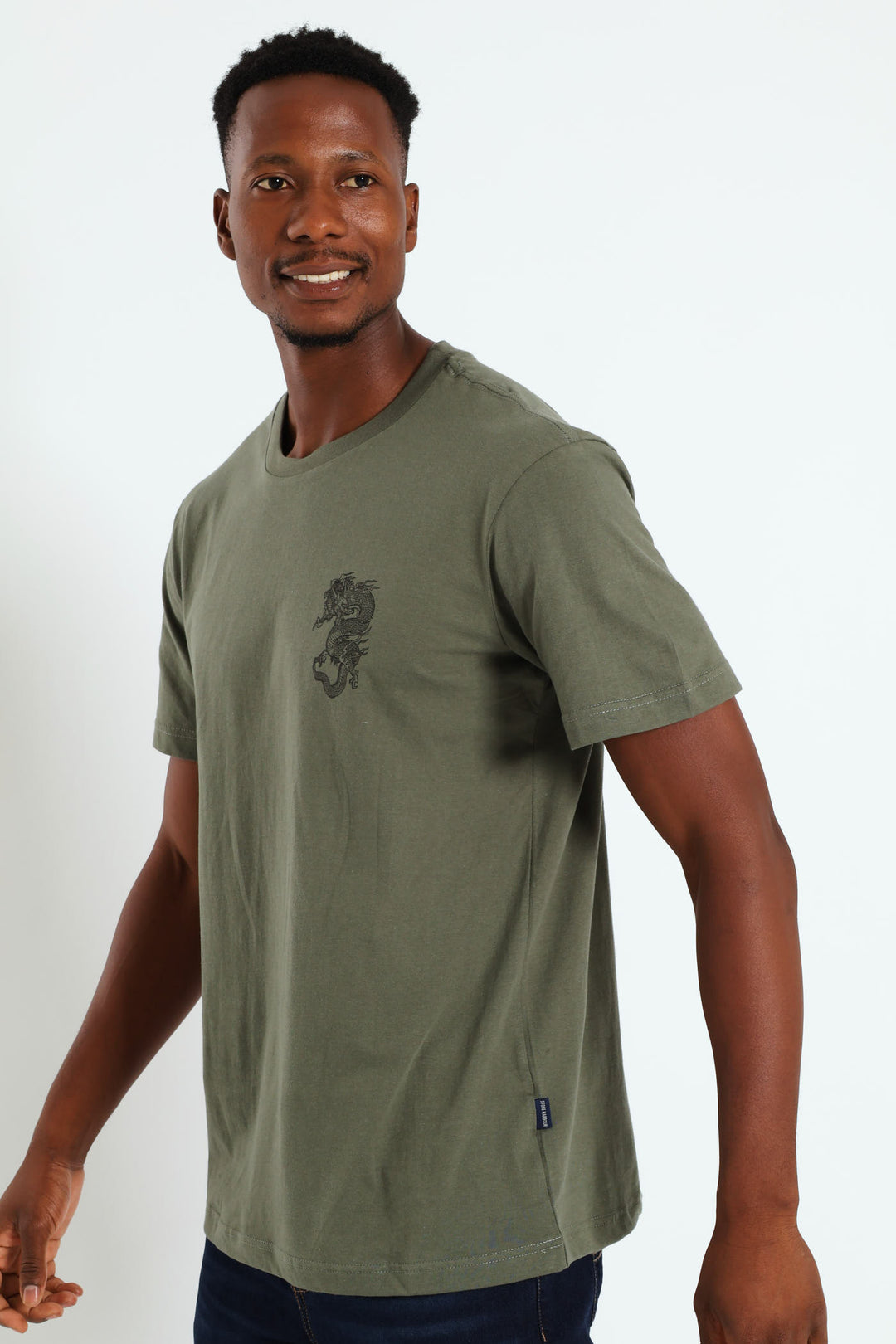 Dragon Grid Front & Back Tee - Fatigue