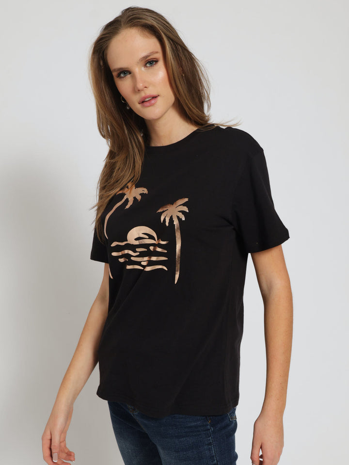 Palm Trees Tee - Black