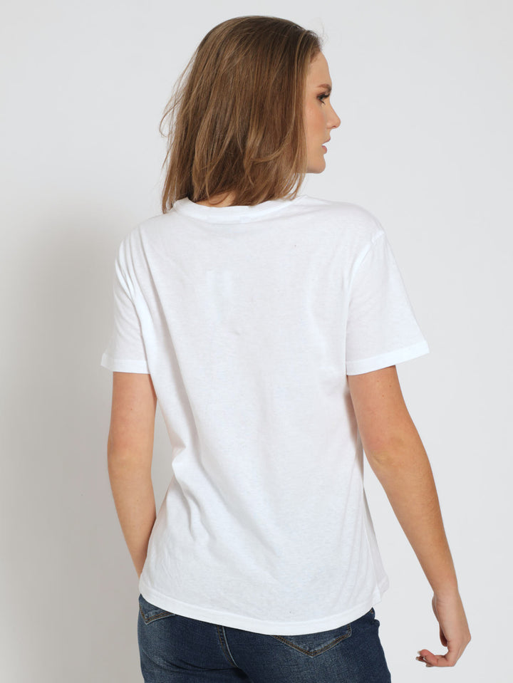 Flower Frame Tee - White