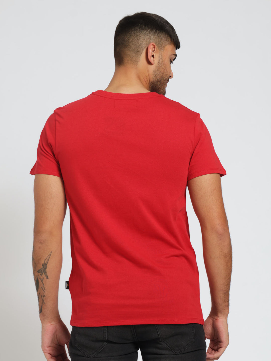 Basic Print Tee - Red