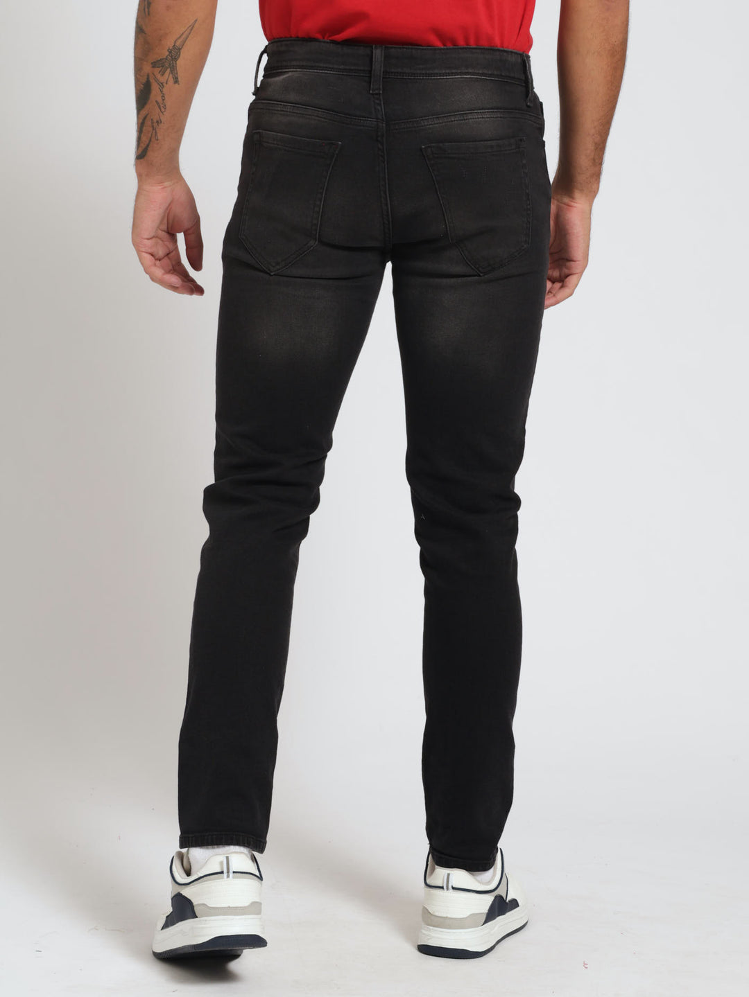 Ripped Vintage Sknny Denim Jeans - Black