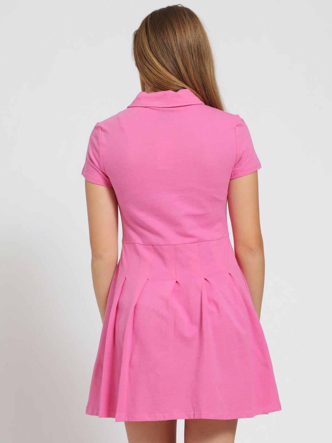 Girls Golfer Dress - Cerise