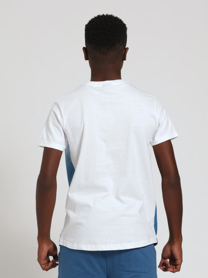 Boys Basketball Ombre Tee - White