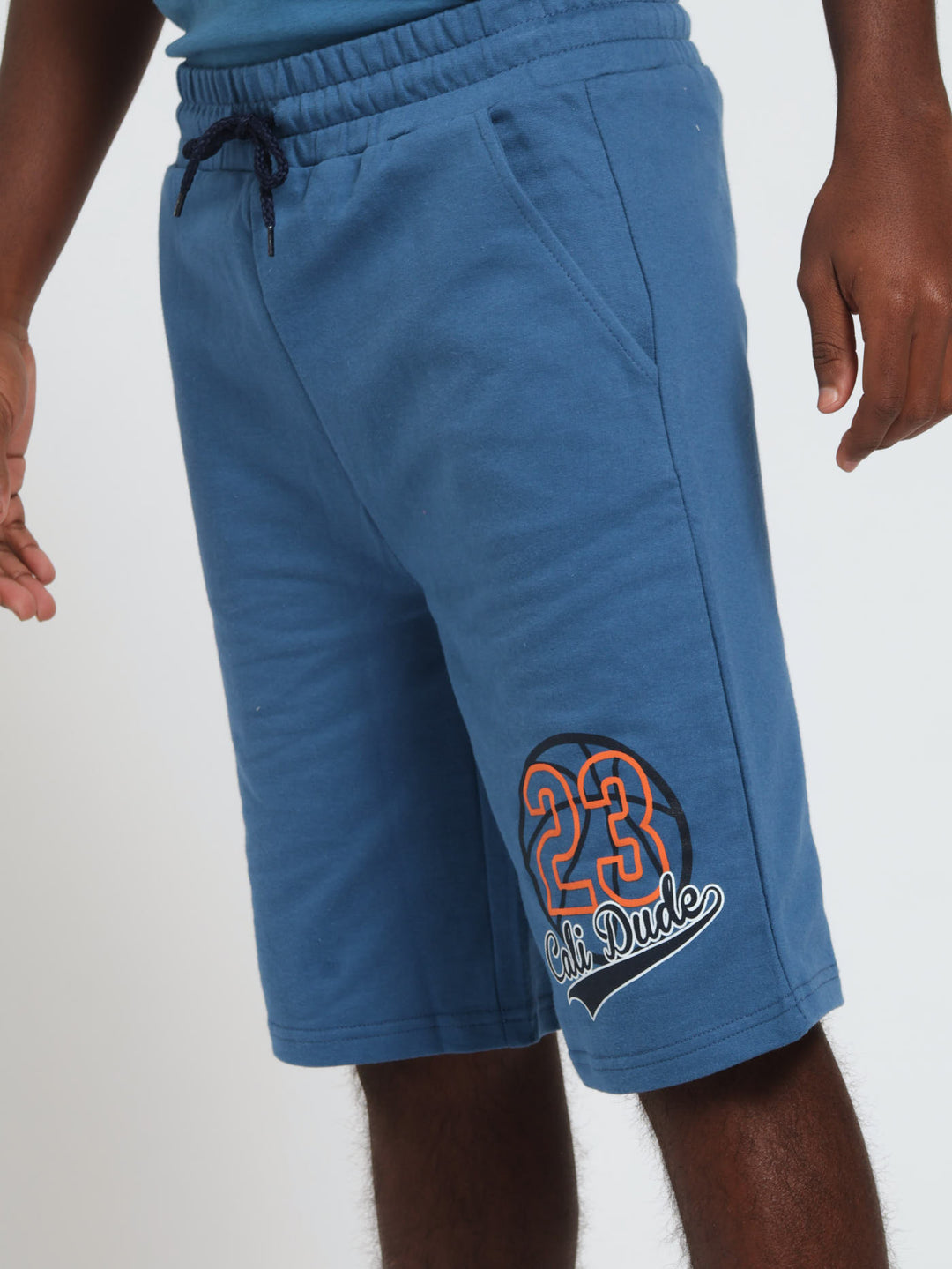 Boys Basketball Printed Shorts - Blue