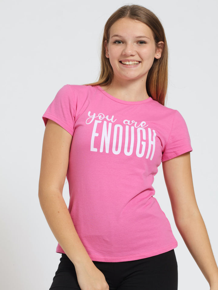 Girls Regular Enough Tee - Cerise