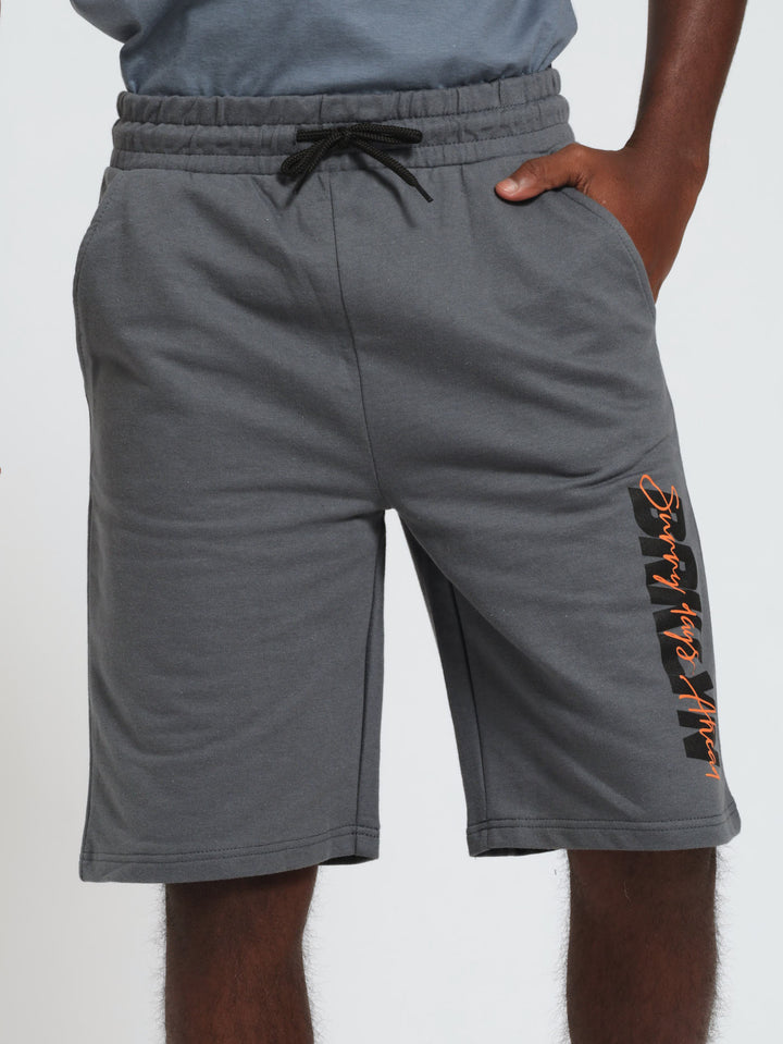 Boys Puff Brooklyn Shorts - Grey