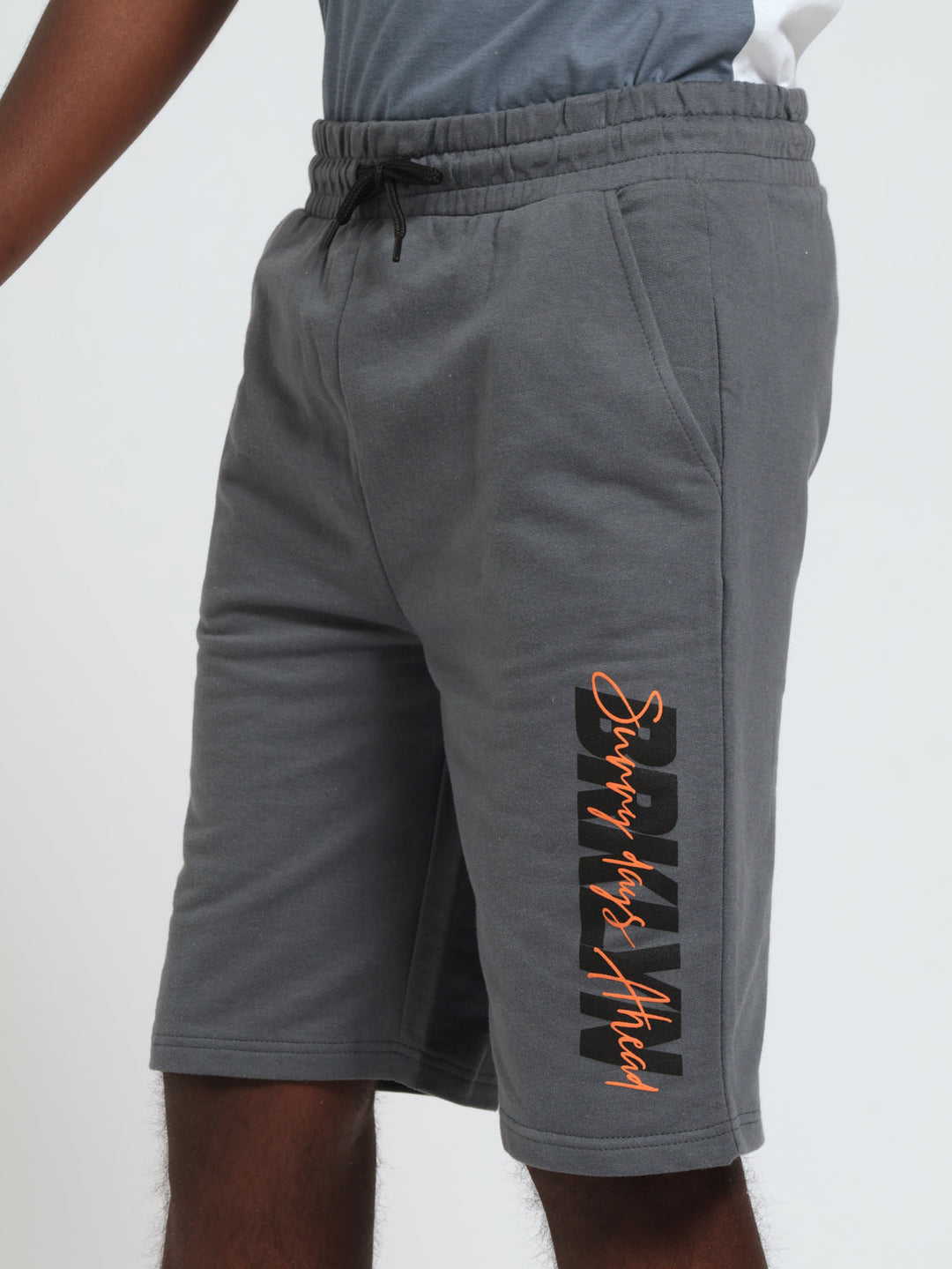 Boys Puff Brooklyn Shorts - Grey