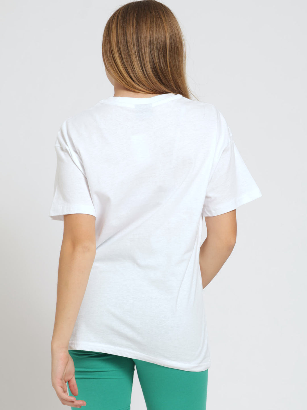 Face Oversized Tee - White