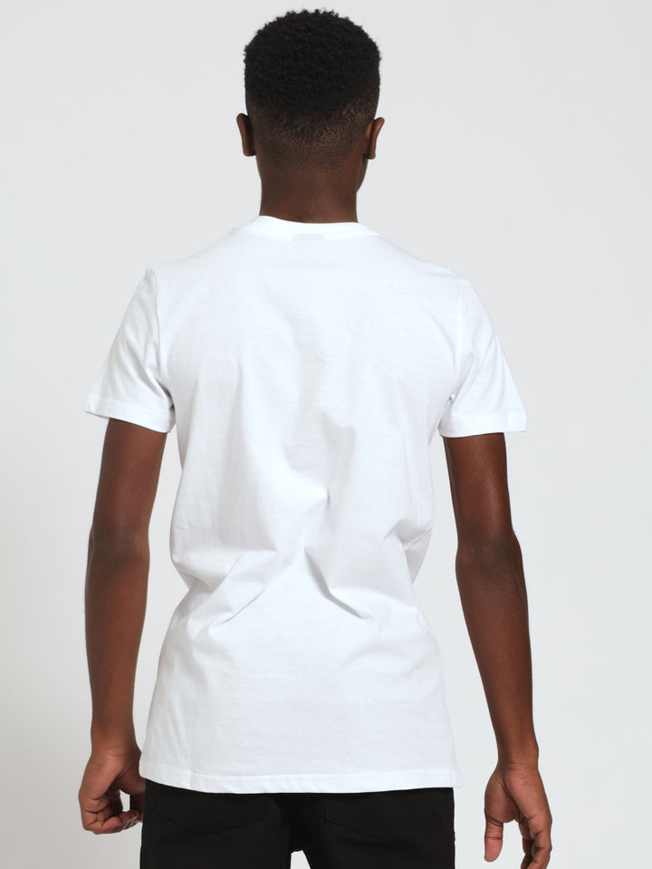 Boys Original Embossed Tee - White