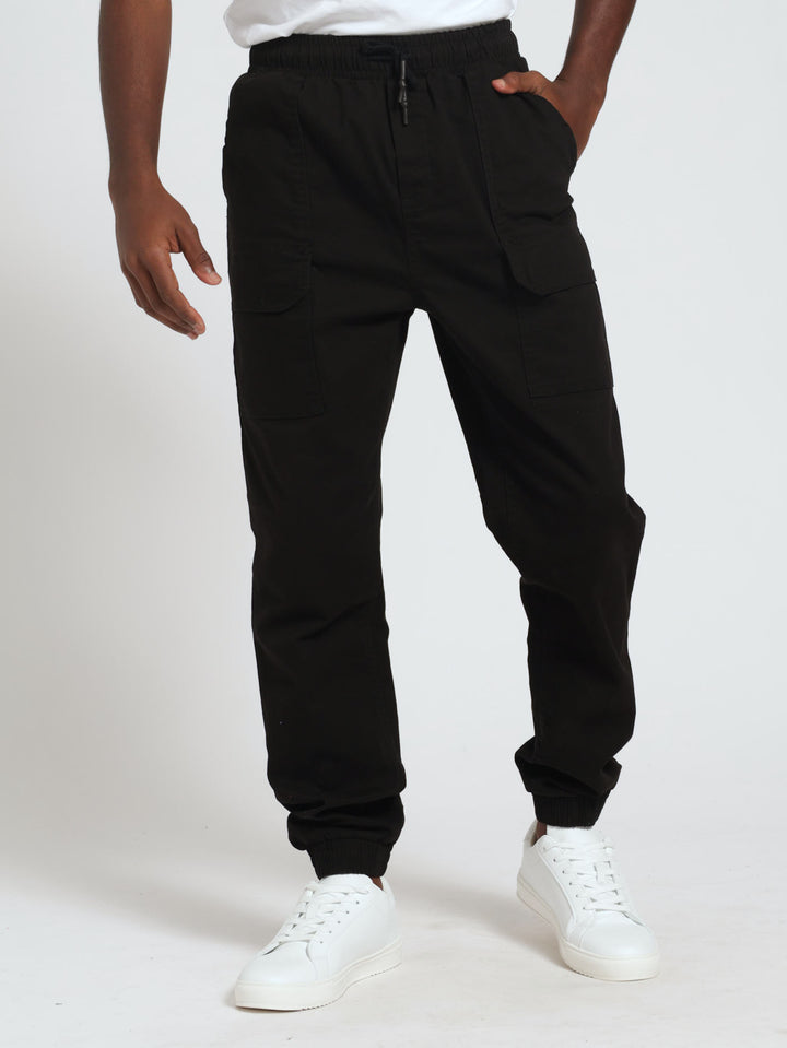 Boys Front Pocket Pants - Black