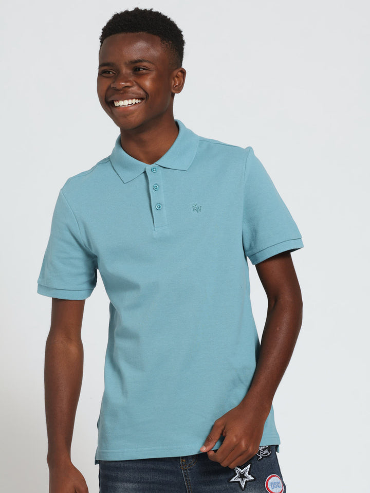 Boys Basic Golfer - Mid Blue