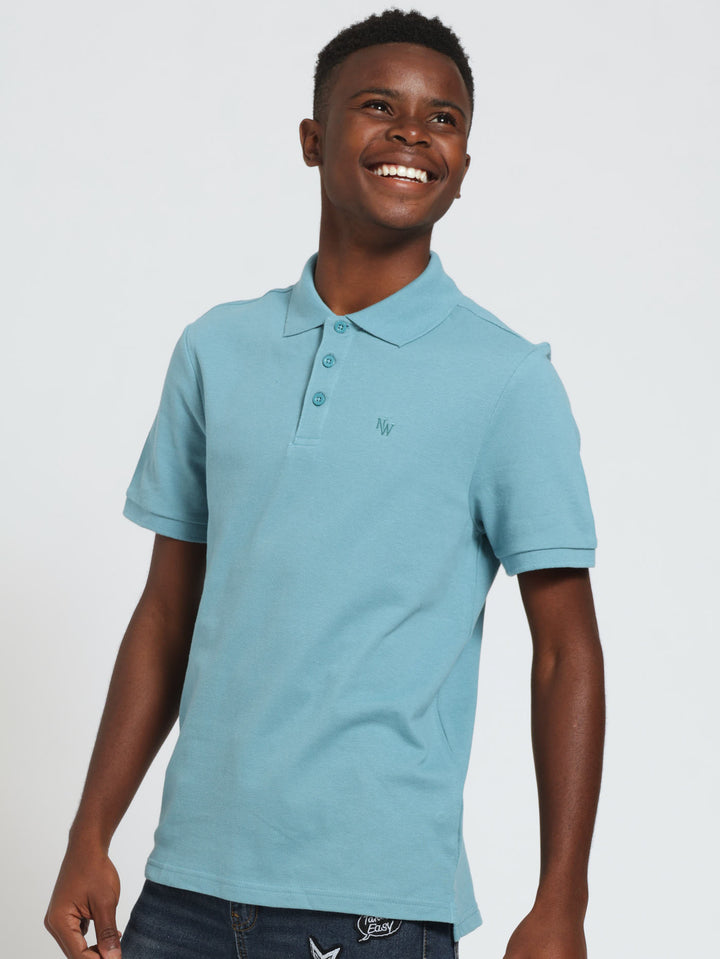 Boys Basic Golfer - Mid Blue