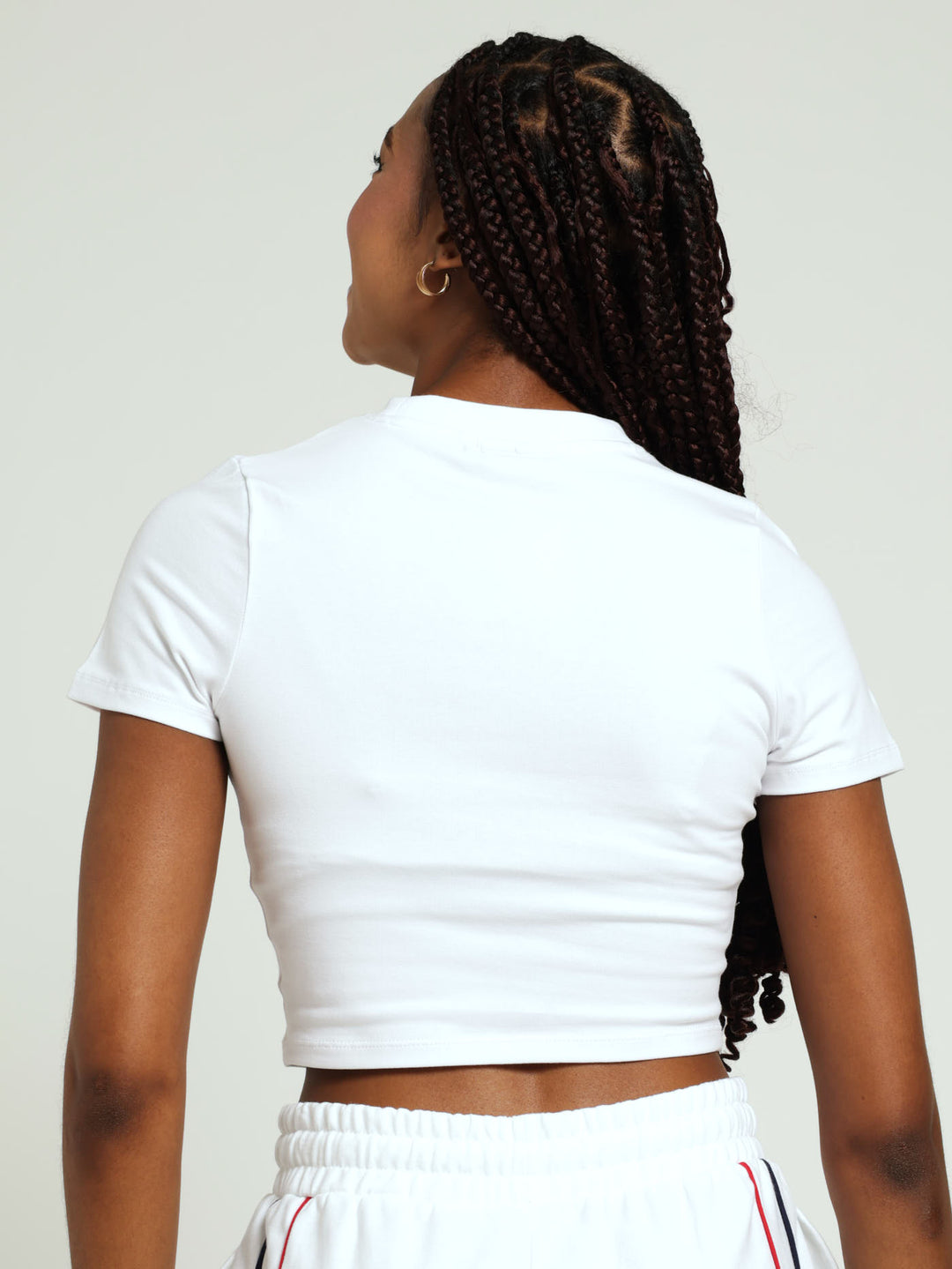 Zoe Crop Top - White