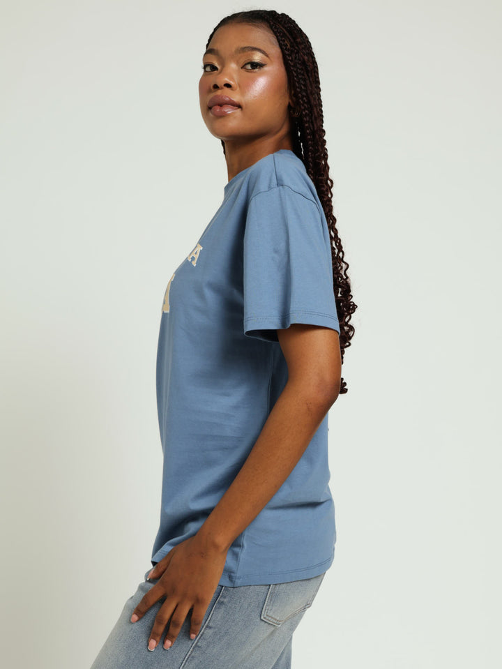 Ivy Oversized Tee - Blue