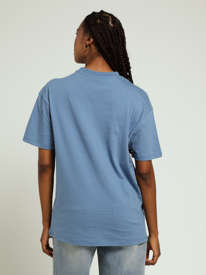 Ivy Oversized Tee - Blue