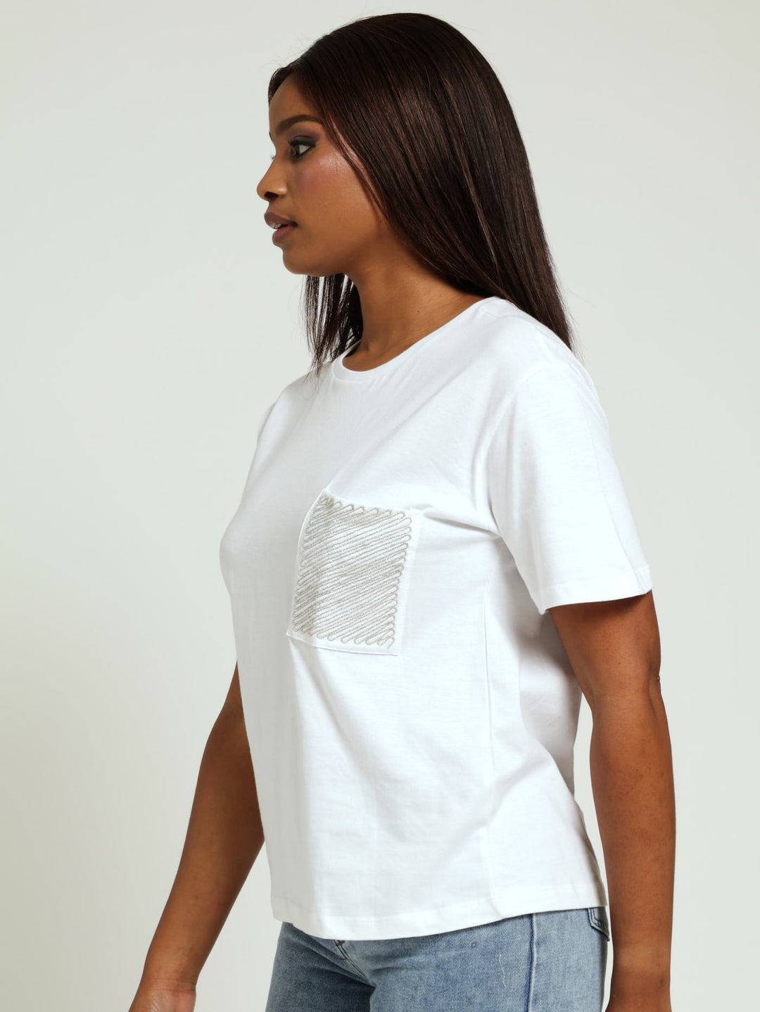 Silver Ppeckt Regular Tee - White