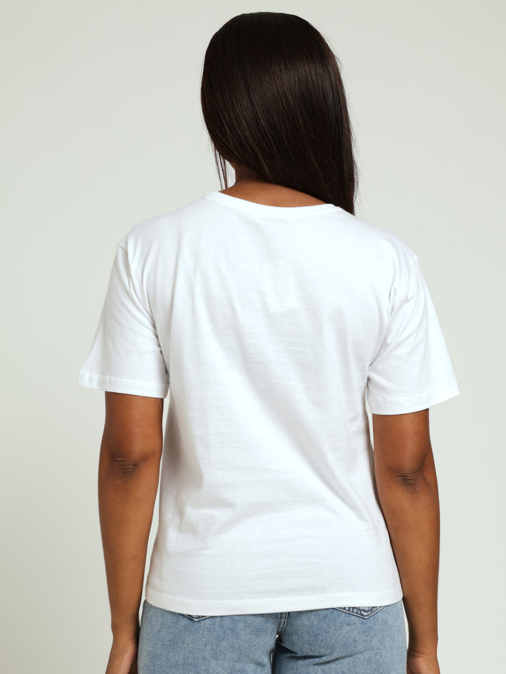 Silver Ppeckt Regular Tee - White