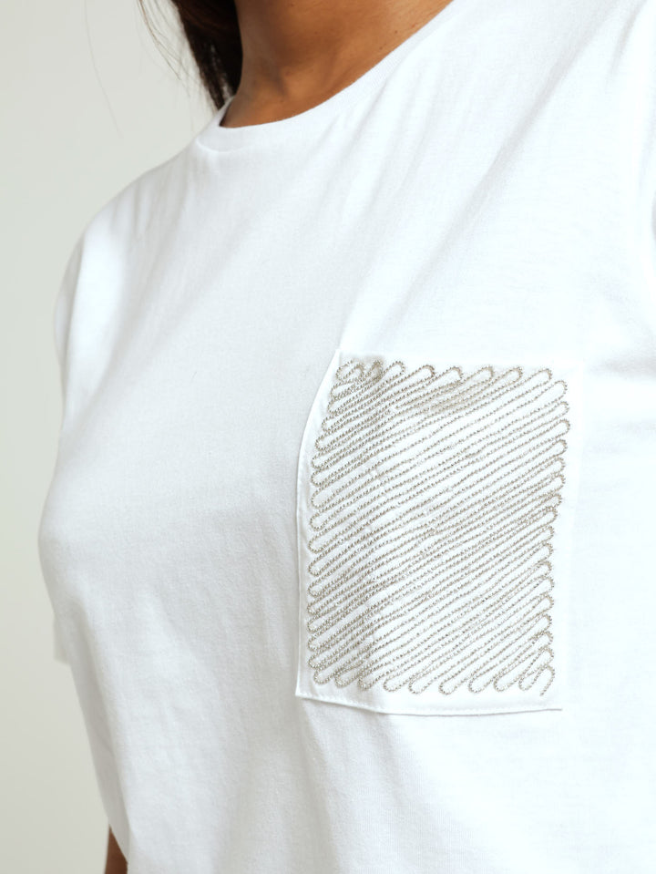 Silver Ppeckt Regular Tee - White