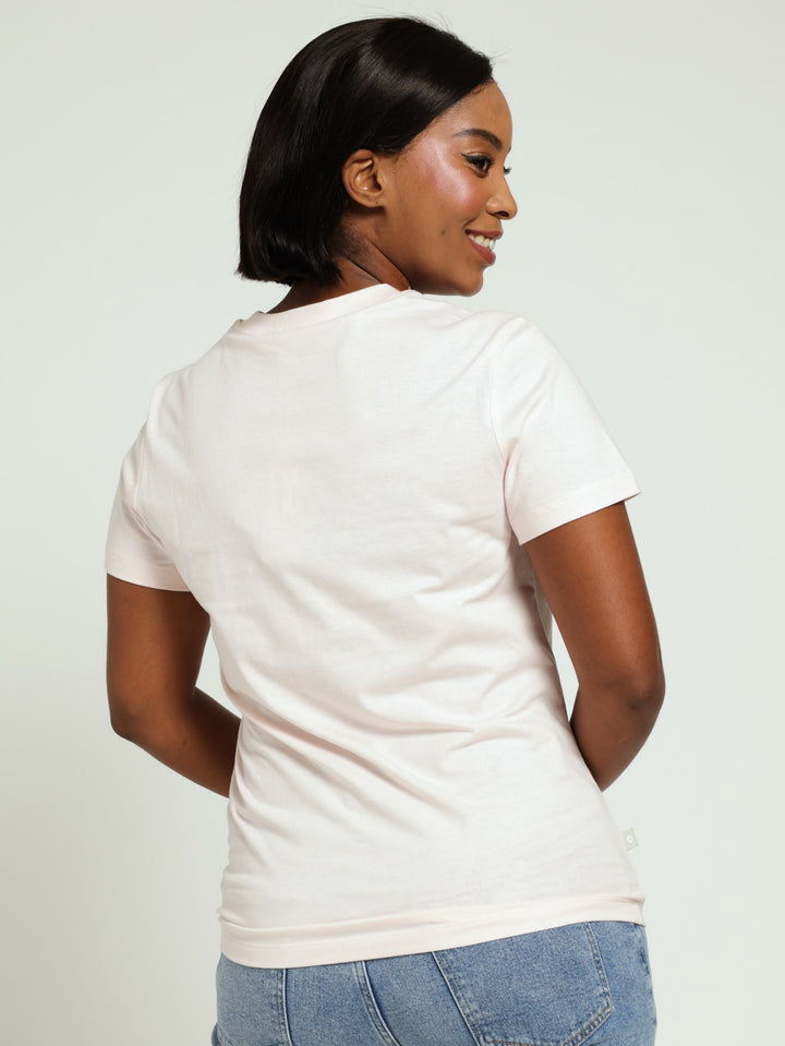 Anglaise inset Tee - PINK