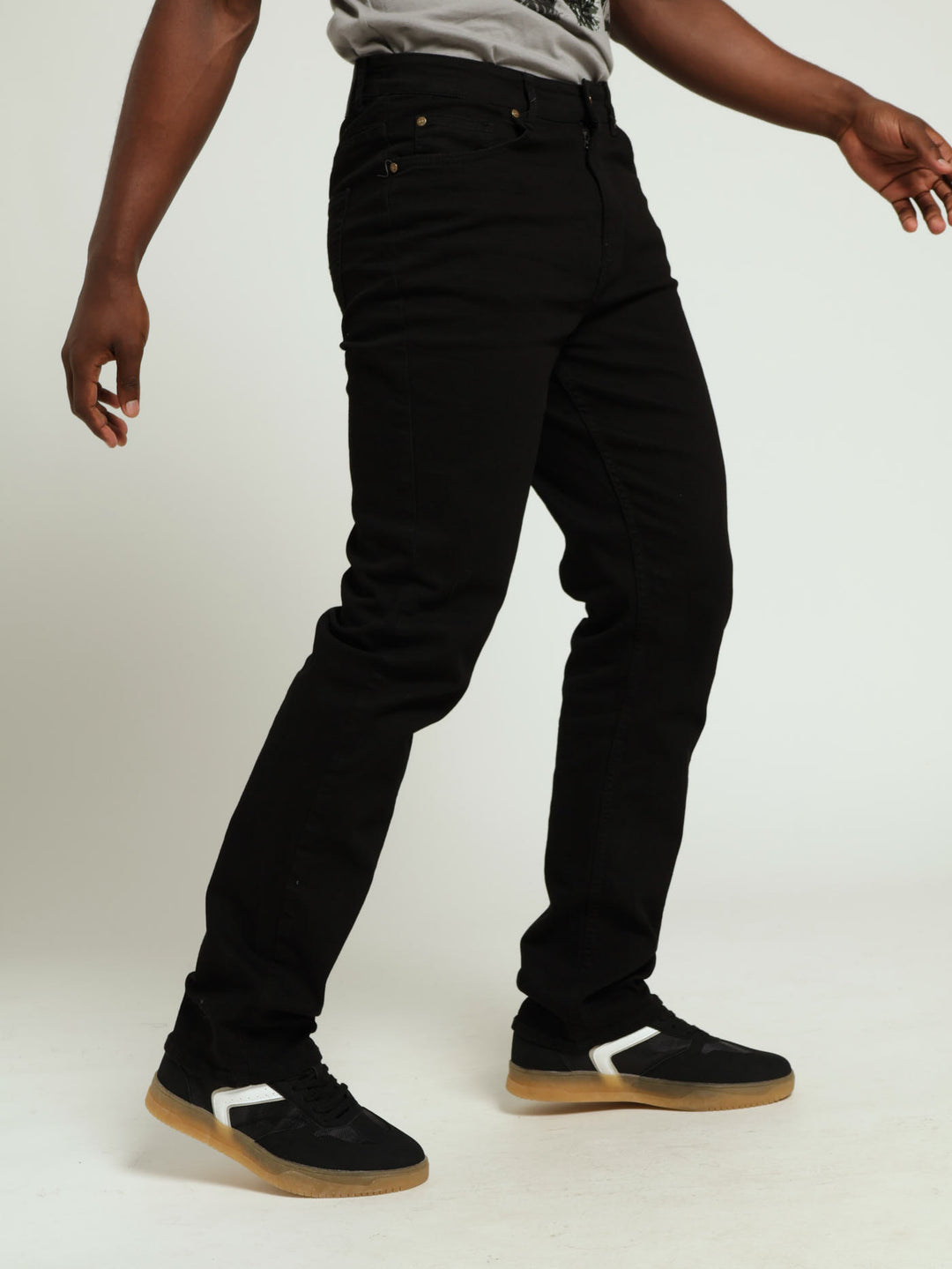 Straight Fit Jeans - Black