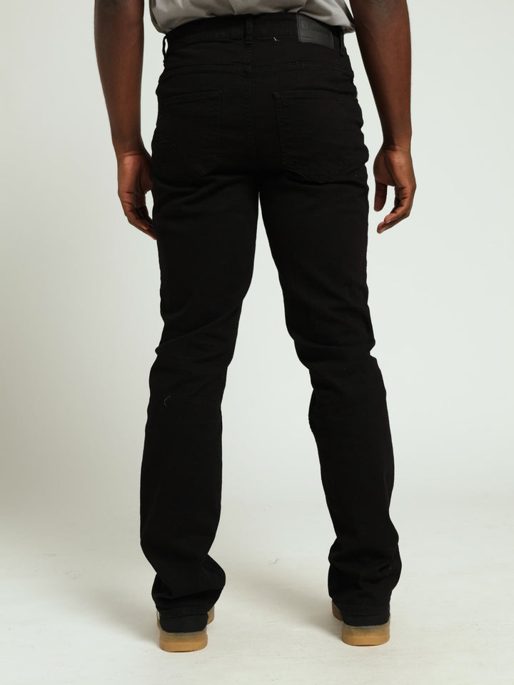 Straight Fit Jeans - Black