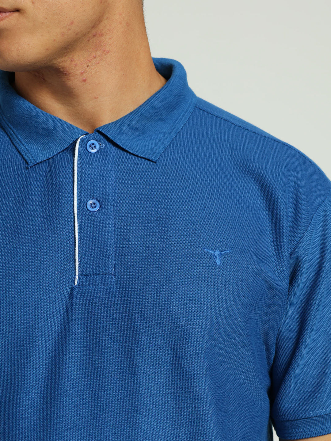 Pique Tip Golfer - Blue