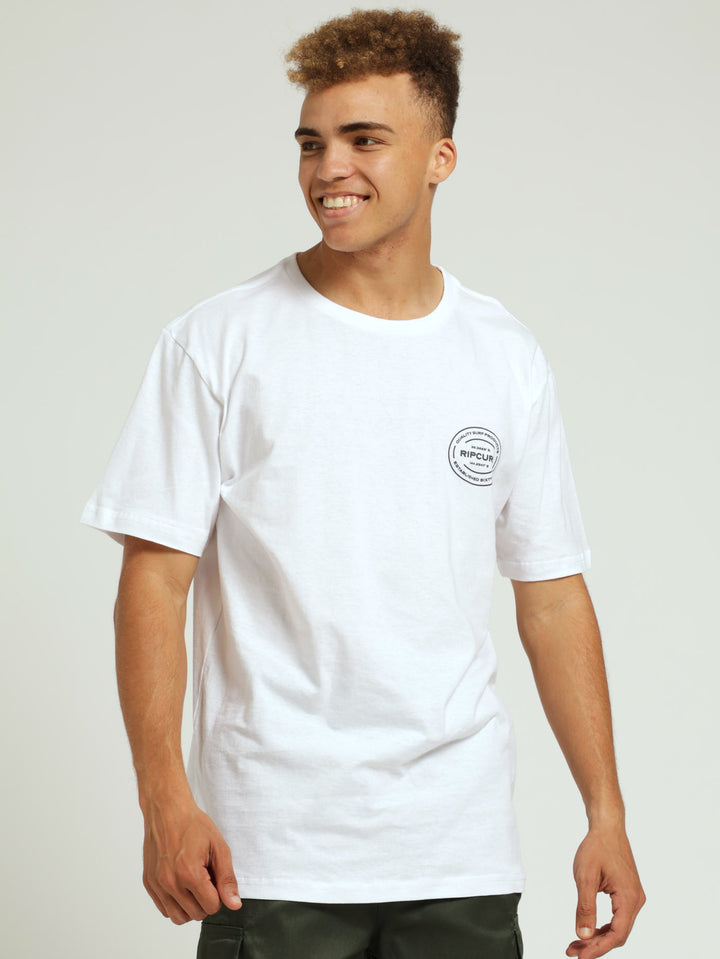 Oval Tee - White