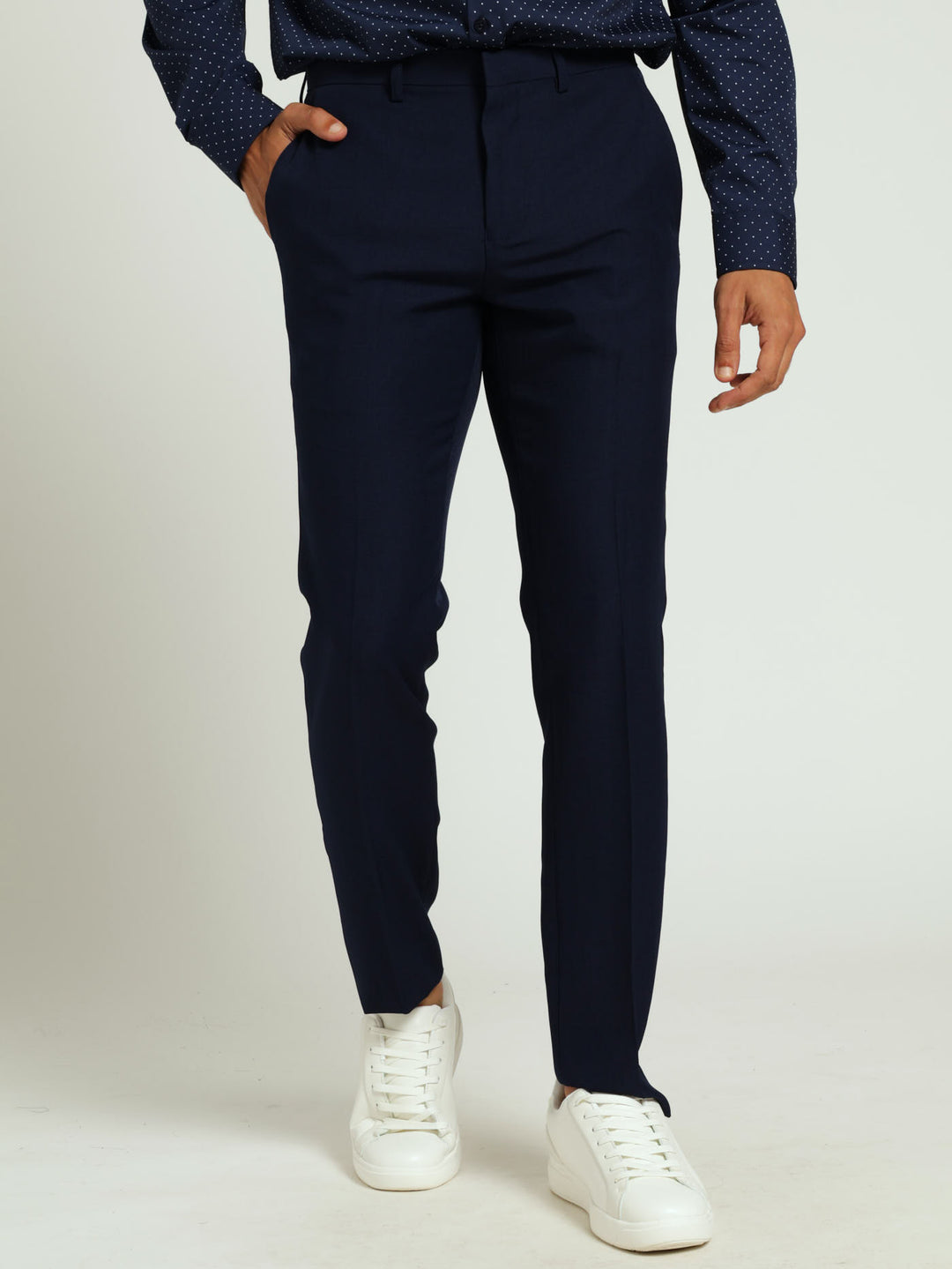 Men's Slim Fit Essential Trouser- Navy