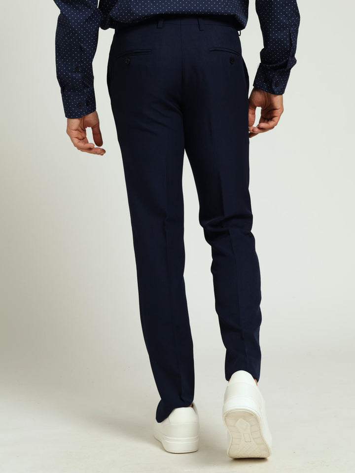 Men's Slim Fit Essential Trouser- Navy