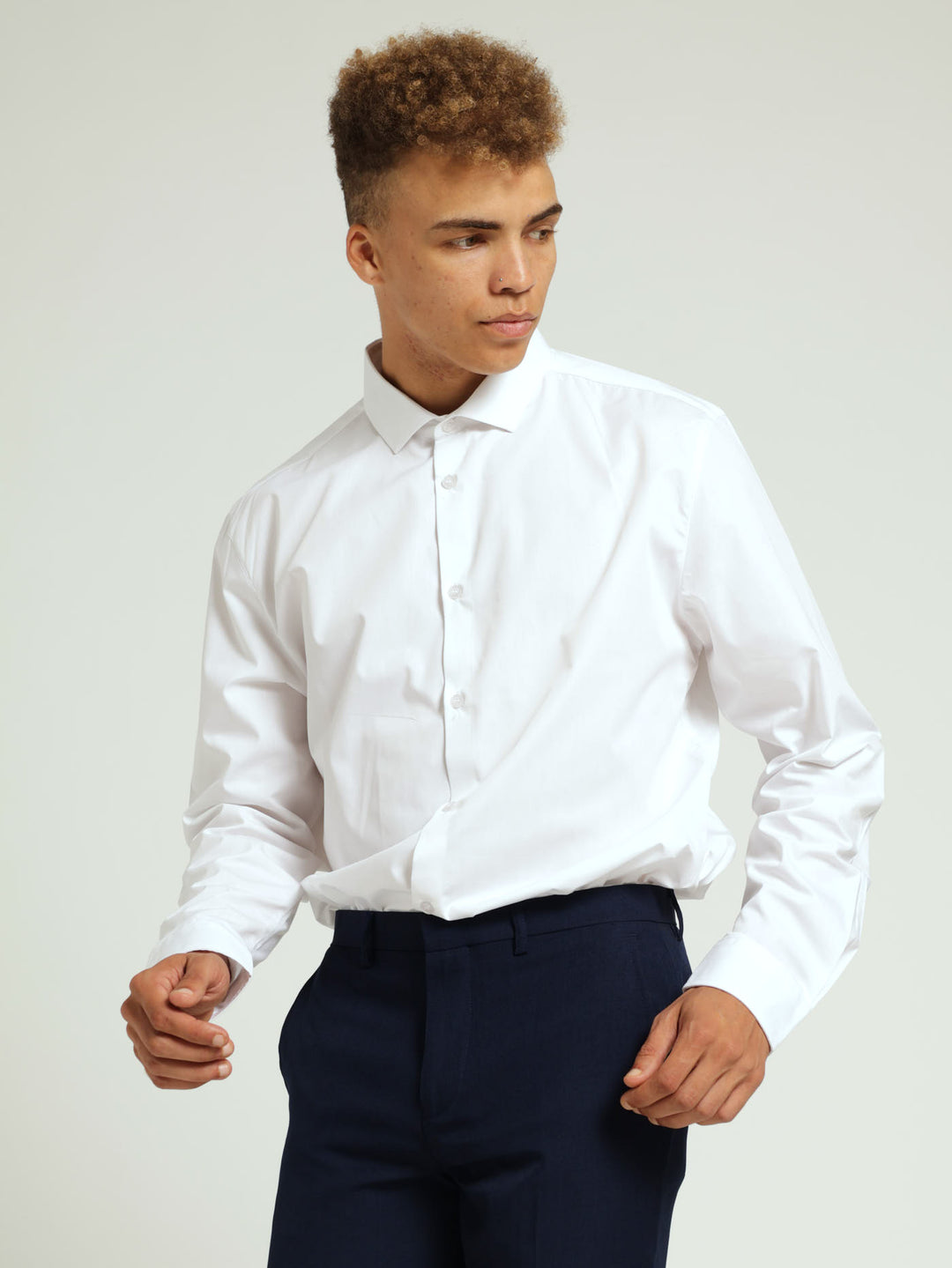 Easy Care Long Sleeve Shirt - White