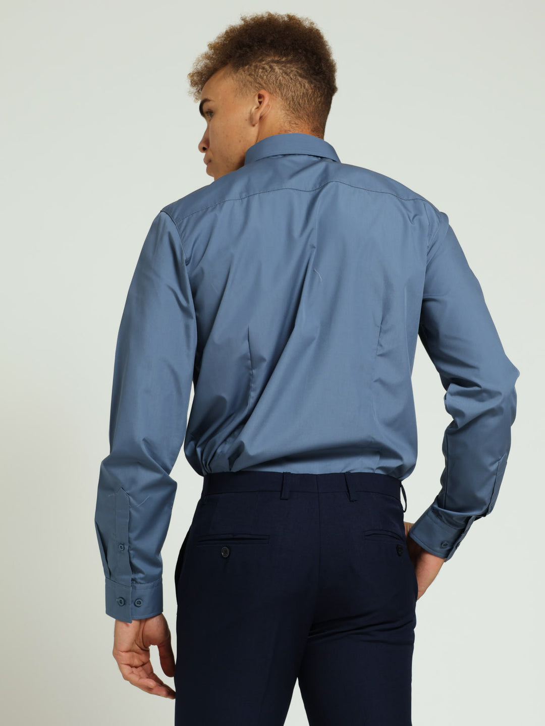 Easy Care Long Sleeve Shirt - Petrol